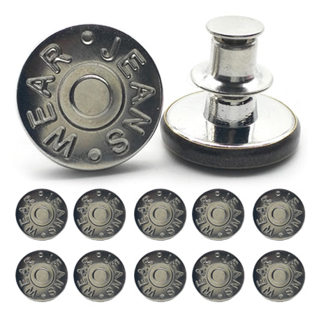 🏆Adjustable No-Sew Jeans Button - 🔘Clip On & Go, Fix Loose/Tight Jeans✨