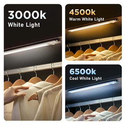 ✨3-Color Motion Sensor Light—🛡️ Magnetic, Rechargeable & Wireless LED for Any Space