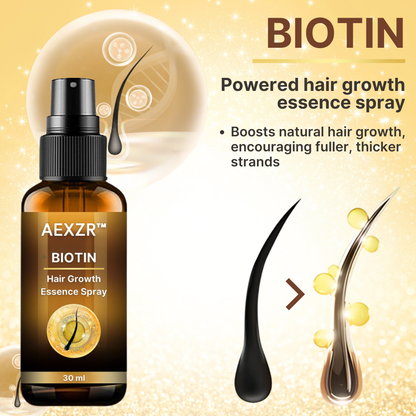 🌿 AEXZR™ Biotin Hair Growth Essence Spray - Strengthens Hair, Deep Nourishment, Anti-Hair Loss, Scientifically Proven Formula ✨