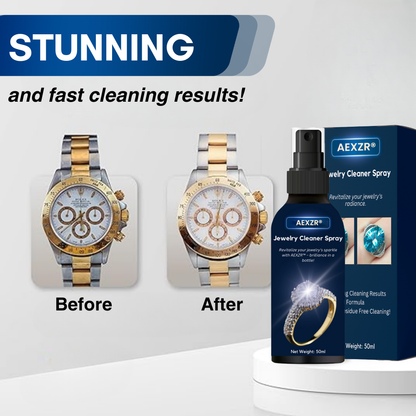 🏆✨AEXZR® Jewelry Cleaner Spray –💎 No Soaking, No Scrubbing, Just Spray & Wipe🛡️