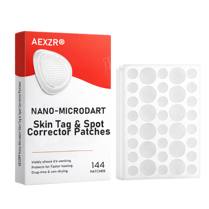 ✨AEXZR® Nano-Microdart Skin Tag & Spot Corrector Patches -🩹 Dual-Release Tech, Painless Removal🌿