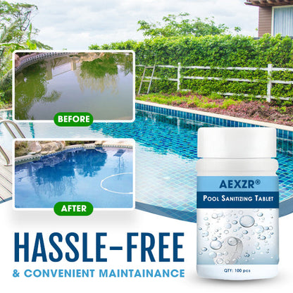 ✨AEXZR® Pool Sanitizing Tablet 🛡️Crystal Clear Water All Summer Long 🌊