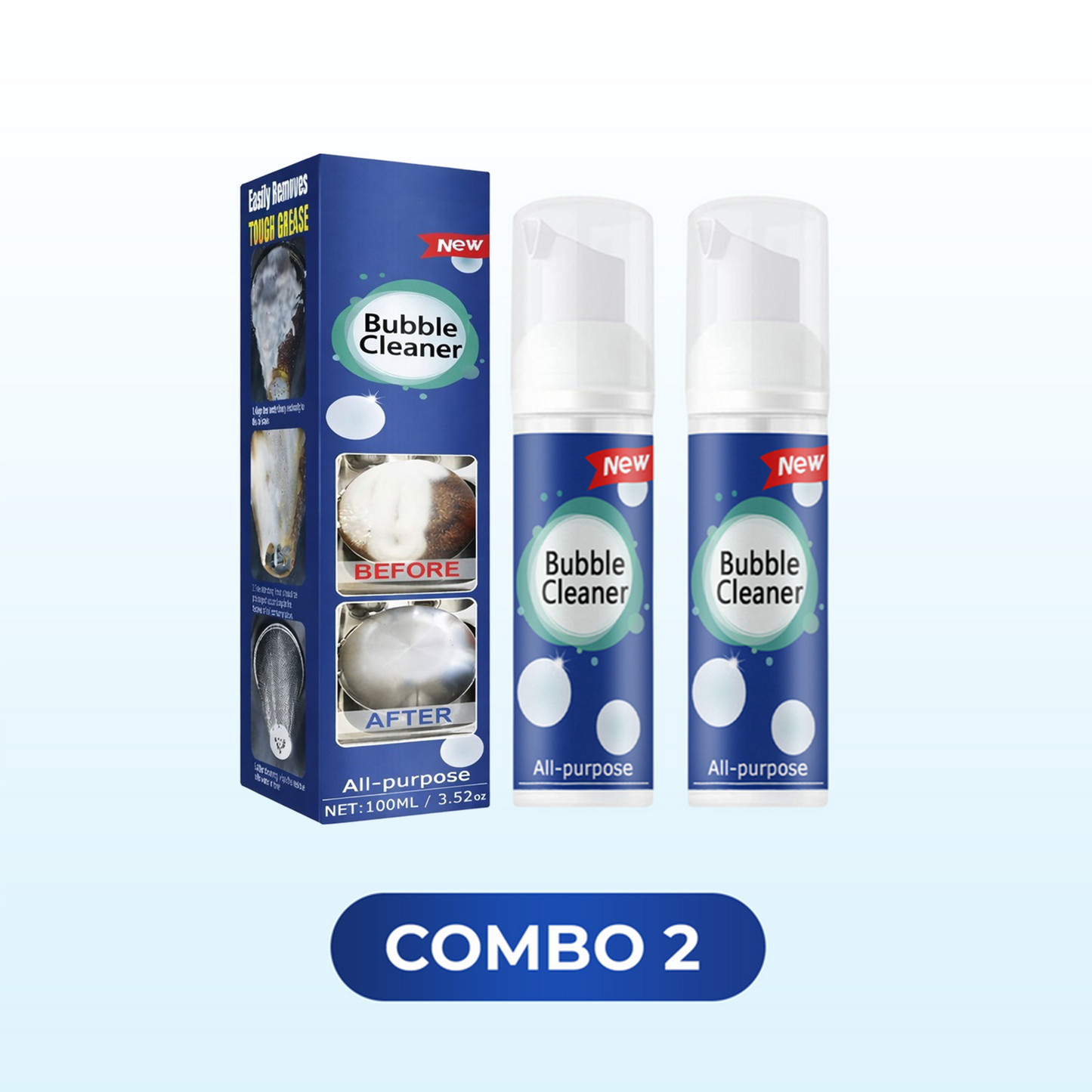 🧊Multi-Purpose Bubble Cleaning Spray🔥POWER BOOSTER 10X CLEAN