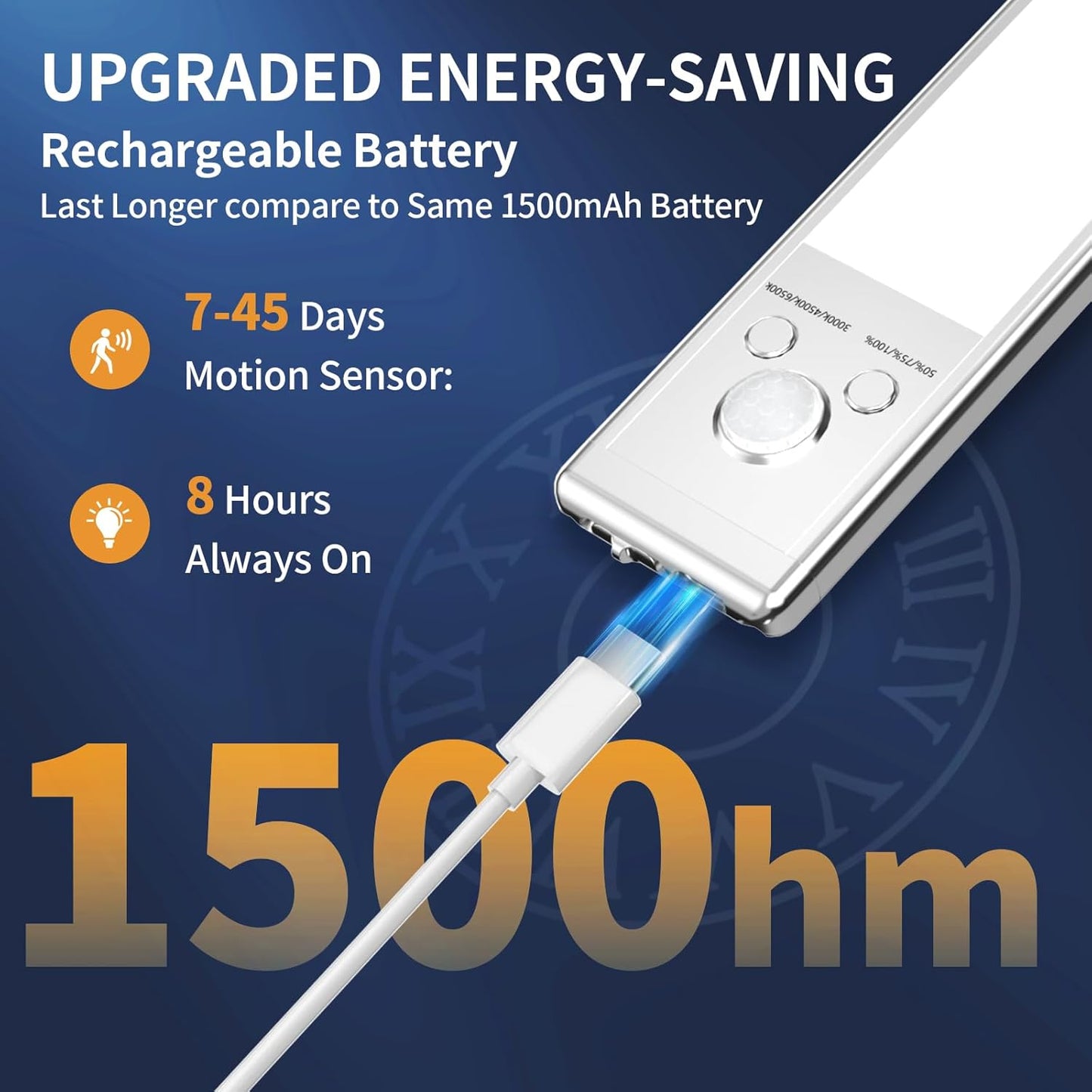 ✨3-Color Motion Sensor Light—🛡️ Magnetic, Rechargeable & Wireless LED for Any Space