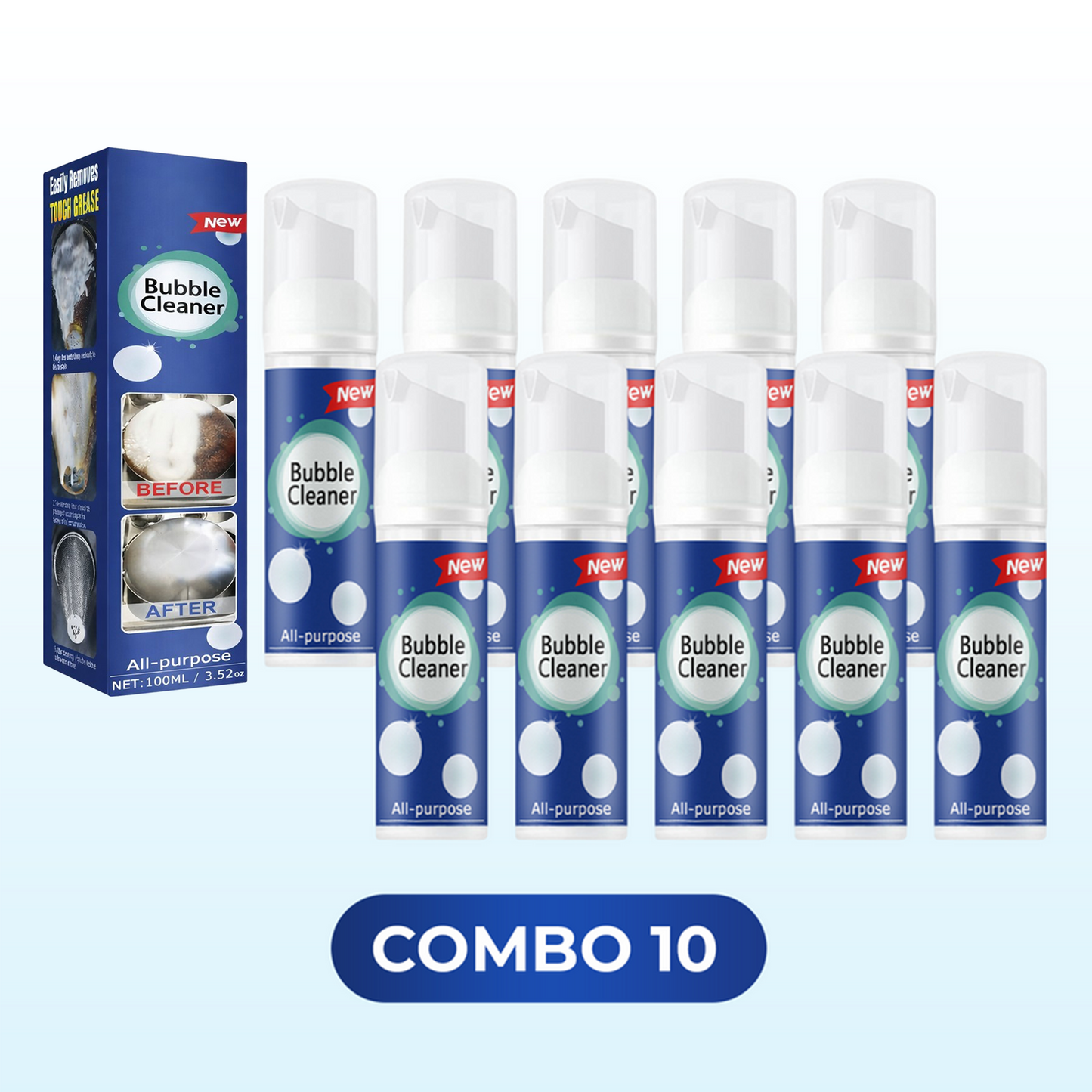 🧊Multi-Purpose Bubble Cleaning Spray🔥POWER BOOSTER 10X CLEAN