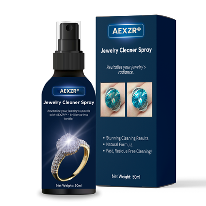 🏆✨AEXZR® Jewelry Cleaner Spray –💎 No Soaking, No Scrubbing, Just Spray & Wipe🛡️