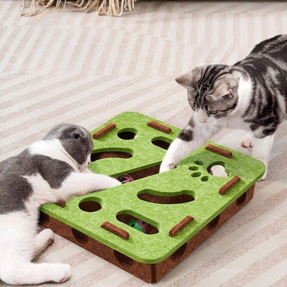 Felt Puzzle Box Hide and Seek Maze Detail