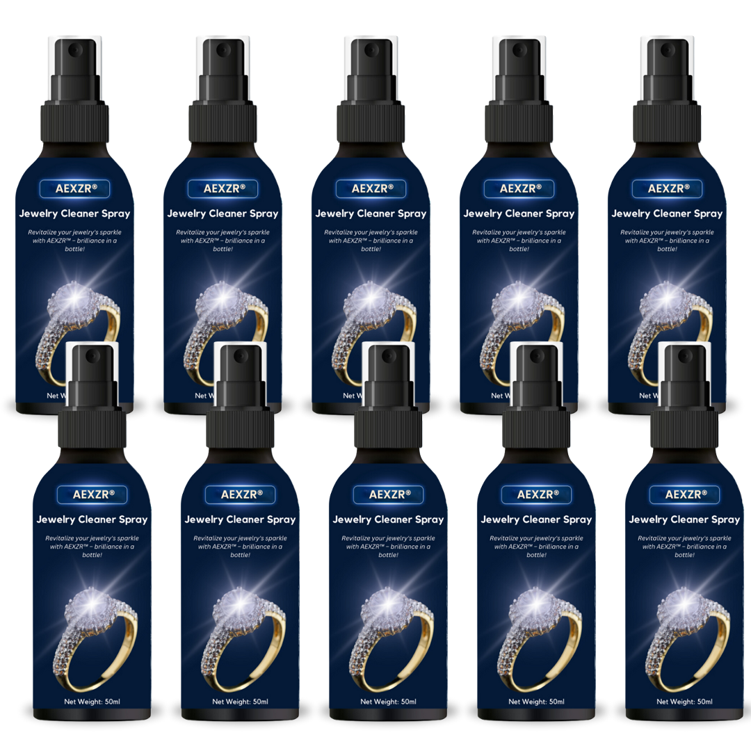🏆✨AEXZR® Jewelry Cleaner Spray –💎 No Soaking, No Scrubbing, Just Spray & Wipe🛡️