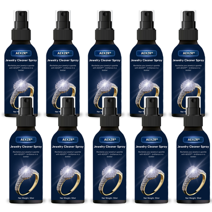 🏆✨AEXZR® Jewelry Cleaner Spray –💎 No Soaking, No Scrubbing, Just Spray & Wipe🛡️