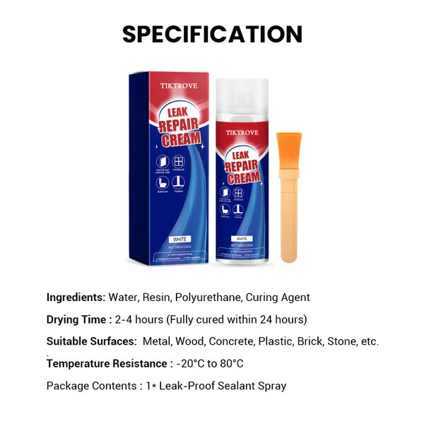 🔥Insta-Seal Leak Repair Spray —✨Waterproof in Seconds🛡️