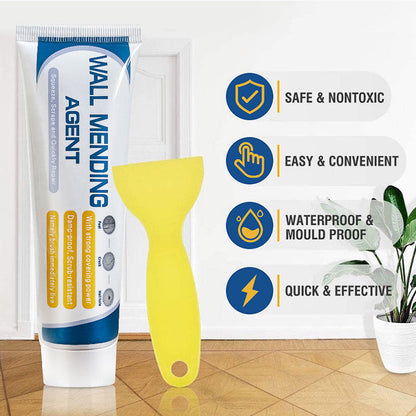 🏆Efficient Drywall Repair Kit with Scraper -🛠️ Strong Adhesion, Smooth Finish, No Dusty Residue✅