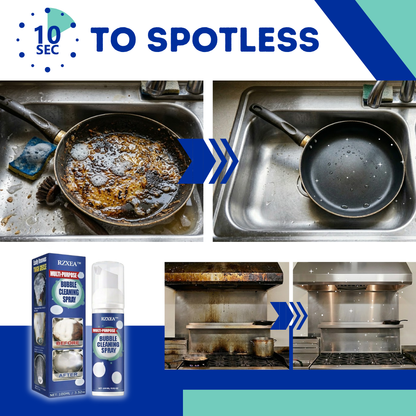 ✨RZXEA™ Multi-Purpose Bubble Cleaning Spray -🏠 Melt Away Heavy Grease in Seconds 🫧