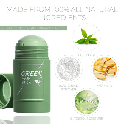 ✨DeepPurifying Green Tea Clay StickMask -💧Mess-Free Application, Blackhead Removal🌿