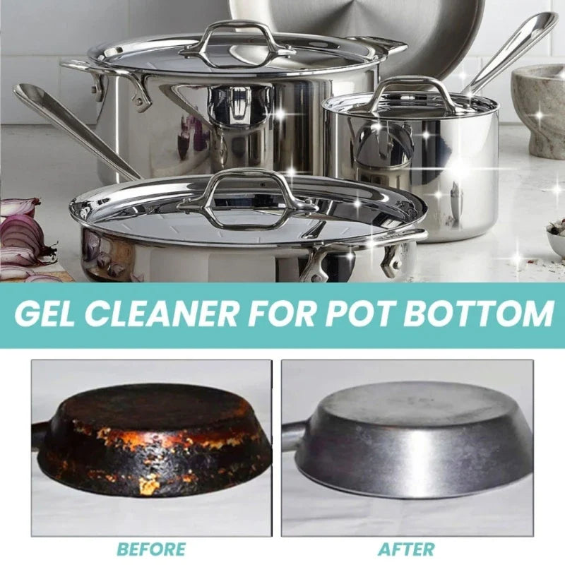 ✨Advanced Magic Pot Cleaning Gelv💧 Melt Away Years of Black Grime & Grease 🍳