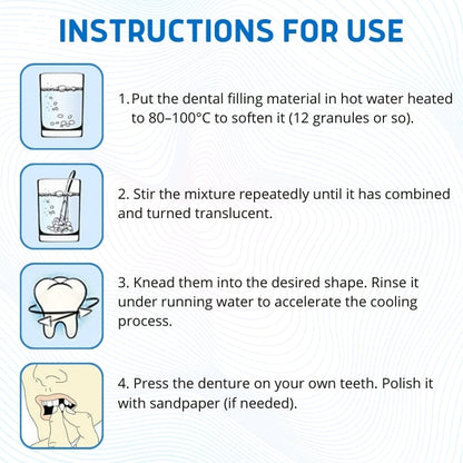 ✨Thermal Forming False Teeth  -🦷DIY Moldable, Safe Material, Realistic Look⚡