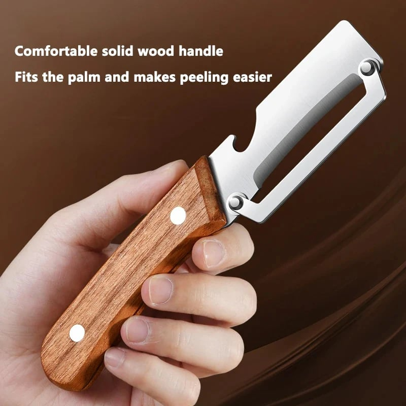🏆✨Multi-Functional Vegetable Peeler for Kitchen🍴2-in-1 Peeler & Bottle Opener🍾