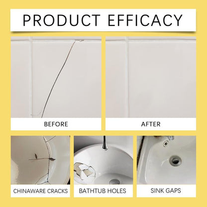 🔥Quick-Drying Tile Repair -🔧 DIY Pro Kit for Cracks & Chips✨