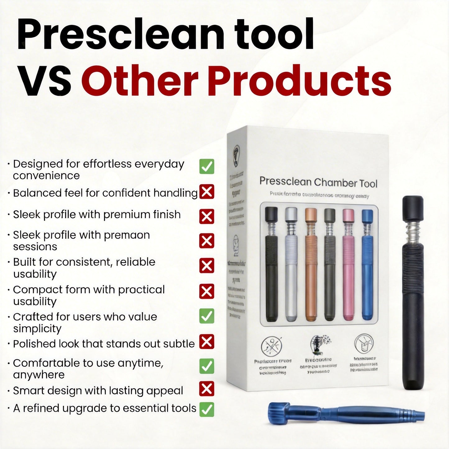 🏆✨Pressclean Chamber Tool – 🔧Self-Cleaning Spring Design, No Tapping Needed🌀
