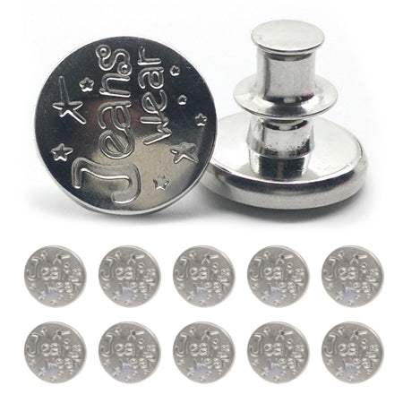 🏆Adjustable No-Sew Jeans Button - 🔘Clip On & Go, Fix Loose/Tight Jeans✨