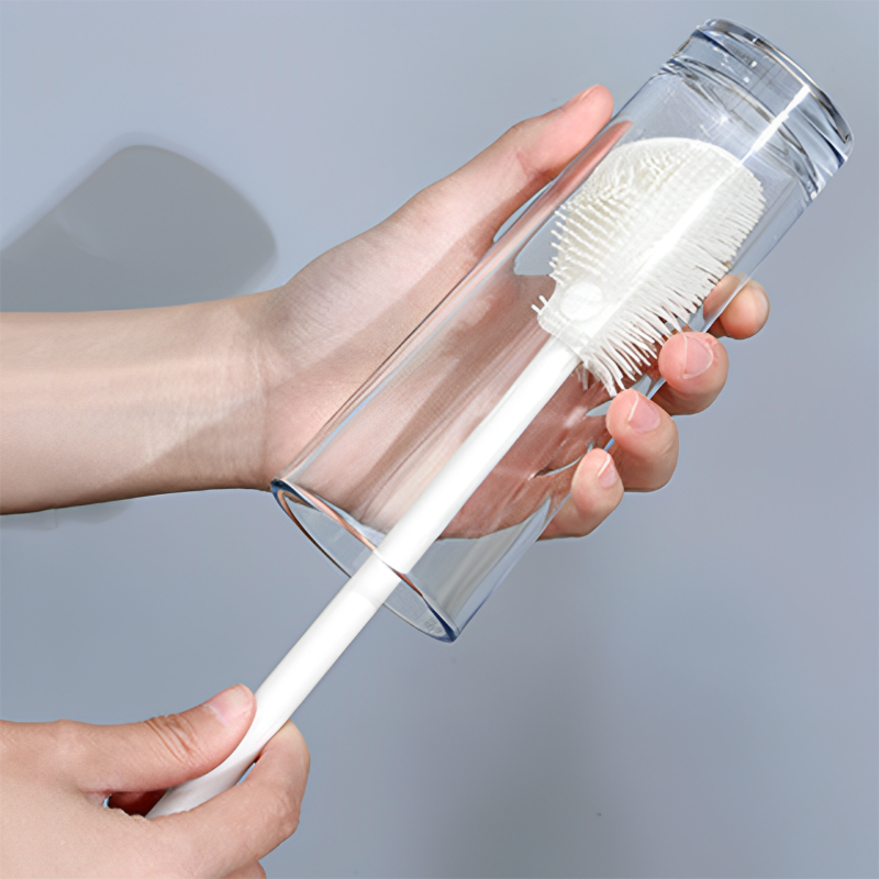 🏆All-Angle Bottle Brush – ✨360° TPE Bristles, Gentle on Surfaces🧼