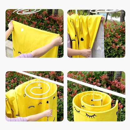 ✨360° Stainless Steel Multi-Hanger  – 🌀3 Loops for Ties, Belts & Scarves, Holds 15 lbs🔄