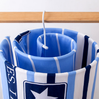 ✨360° Stainless Steel Multi-Hanger  – 🌀3 Loops for Ties, Belts & Scarves, Holds 15 lbs🔄