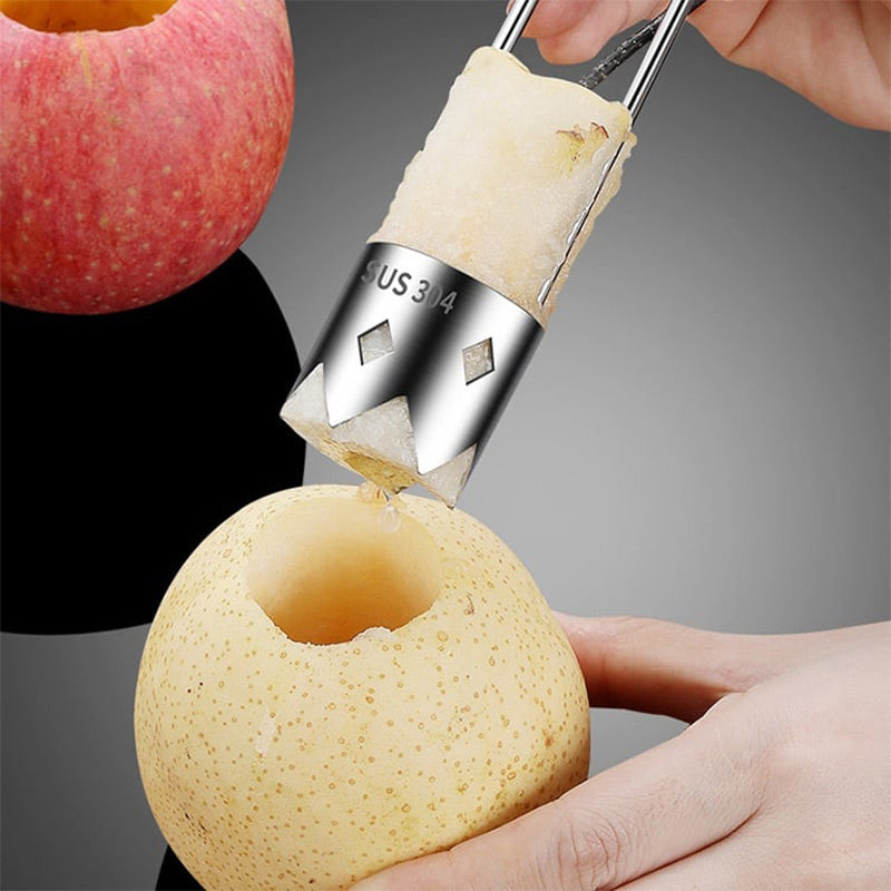 🍎 Universal Fruit Core Remover – ✨Stainless Steel, For Apples, Pears & More🍐