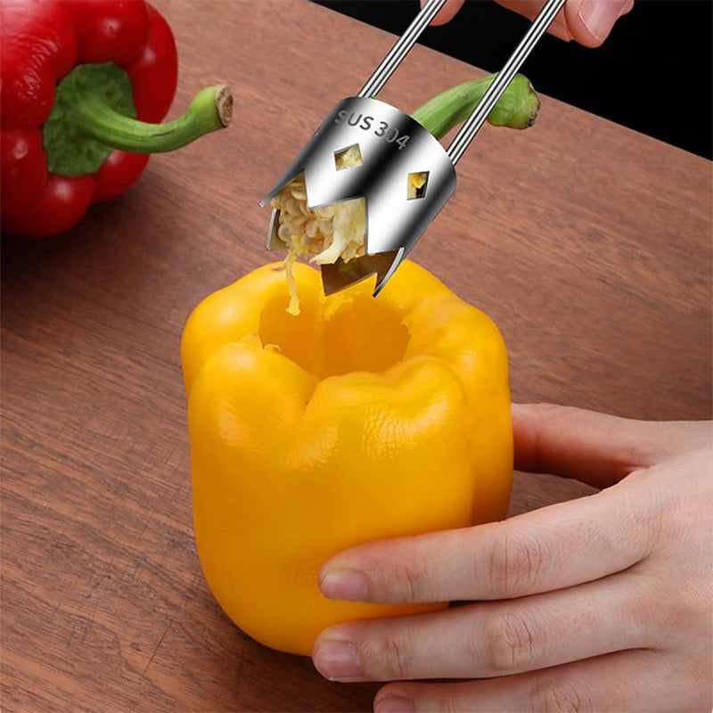 🍎 Universal Fruit Core Remover – ✨Stainless Steel, For Apples, Pears & More🍐