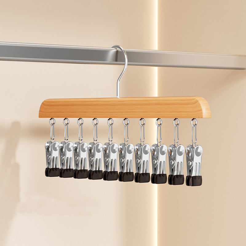 🏆360° Swivel Multi-Hook Wardrobe Organizer — ✨Strong Hold & No-Drill Easy Install✅