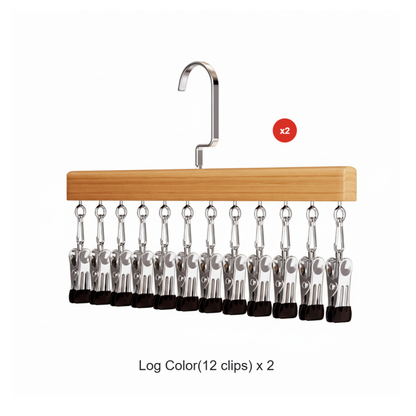 🏆360° Swivel Multi-Hook Wardrobe Organizer — ✨Strong Hold & No-Drill Easy Install✅