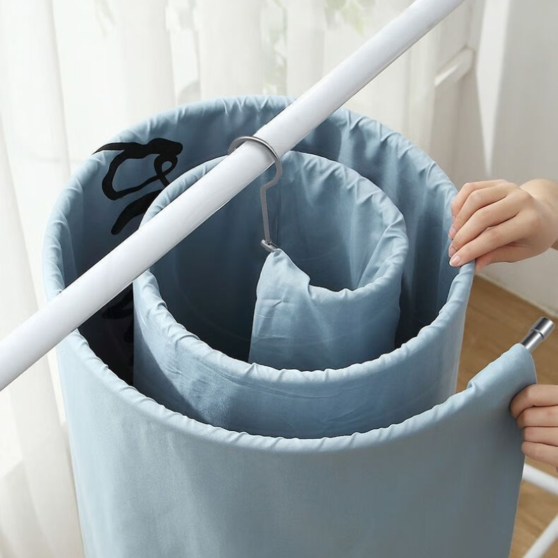 ✨360° Stainless Steel Multi-Hanger  – 🌀3 Loops for Ties, Belts & Scarves, Holds 15 lbs🔄