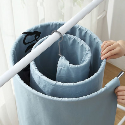 ✨360° Stainless Steel Multi-Hanger  – 🌀3 Loops for Ties, Belts & Scarves, Holds 15 lbs🔄